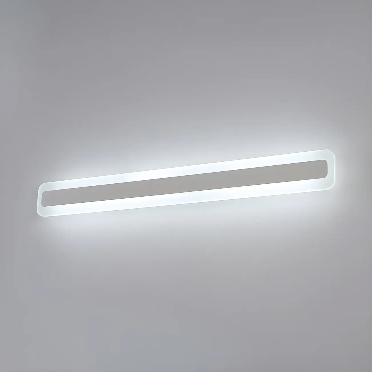 Nordic Gold Long Rectangle LED Wall Lamp for Modern Bathroom Image - 10 | homeyfad