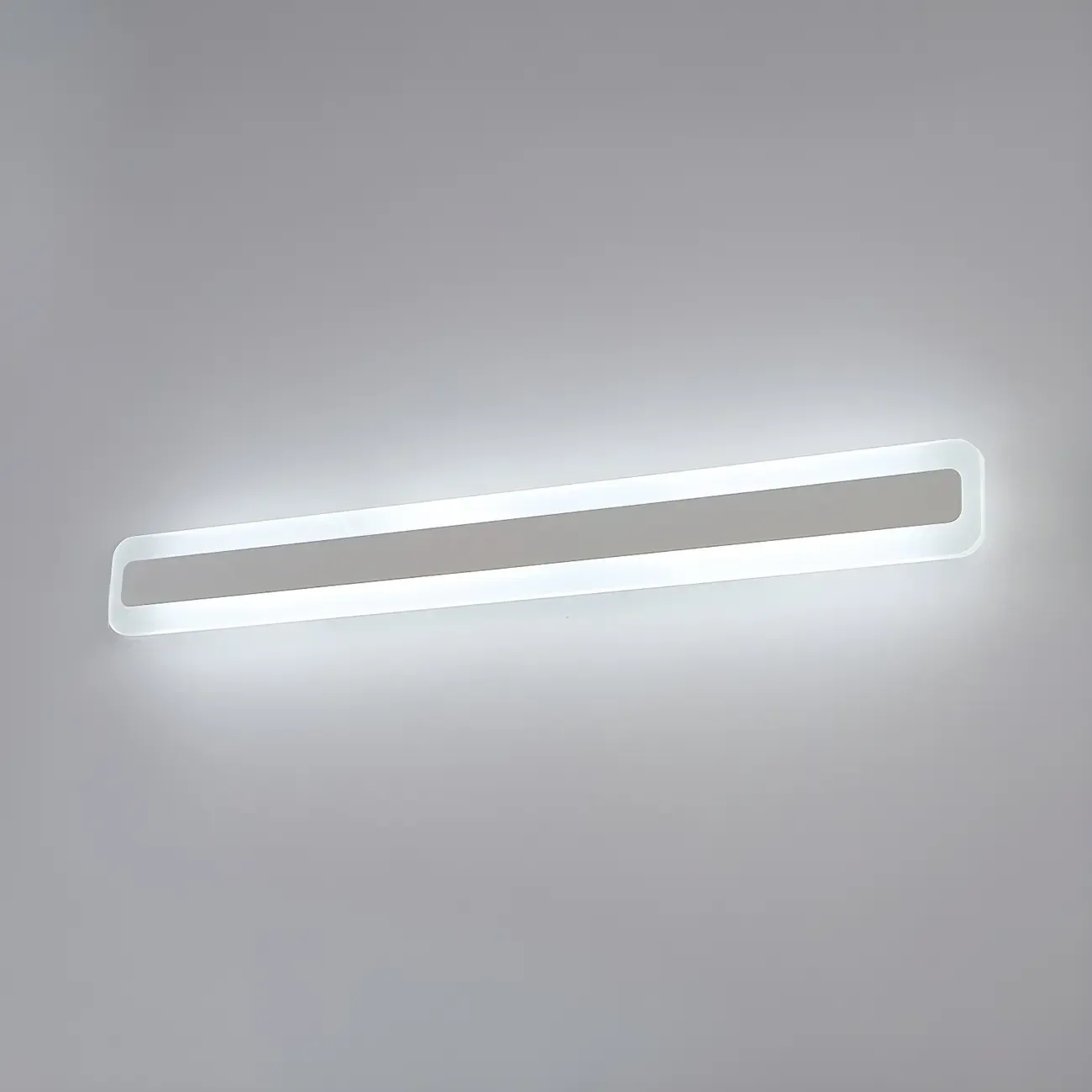 Nordic Gold Long Rectangle LED Wall Lamp for Modern Bathroom Image - 10