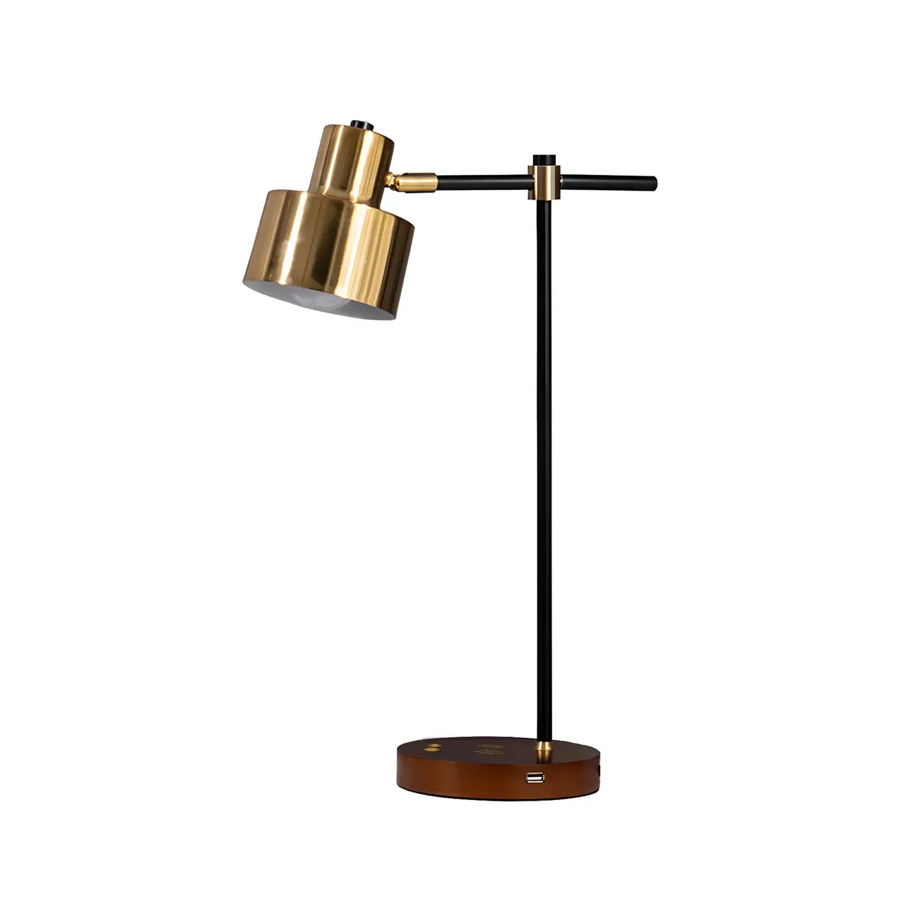 Modern Eye Caring Table Lamp Black Metallic Desk Light For Study Bedroom Sitting Room Image - 3