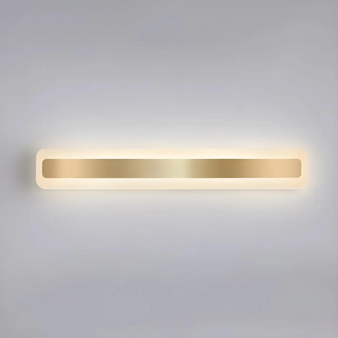 Nordic Gold Long Rectangle LED Wall Lamp for Modern Bathroom Image - 12 | homeyfad