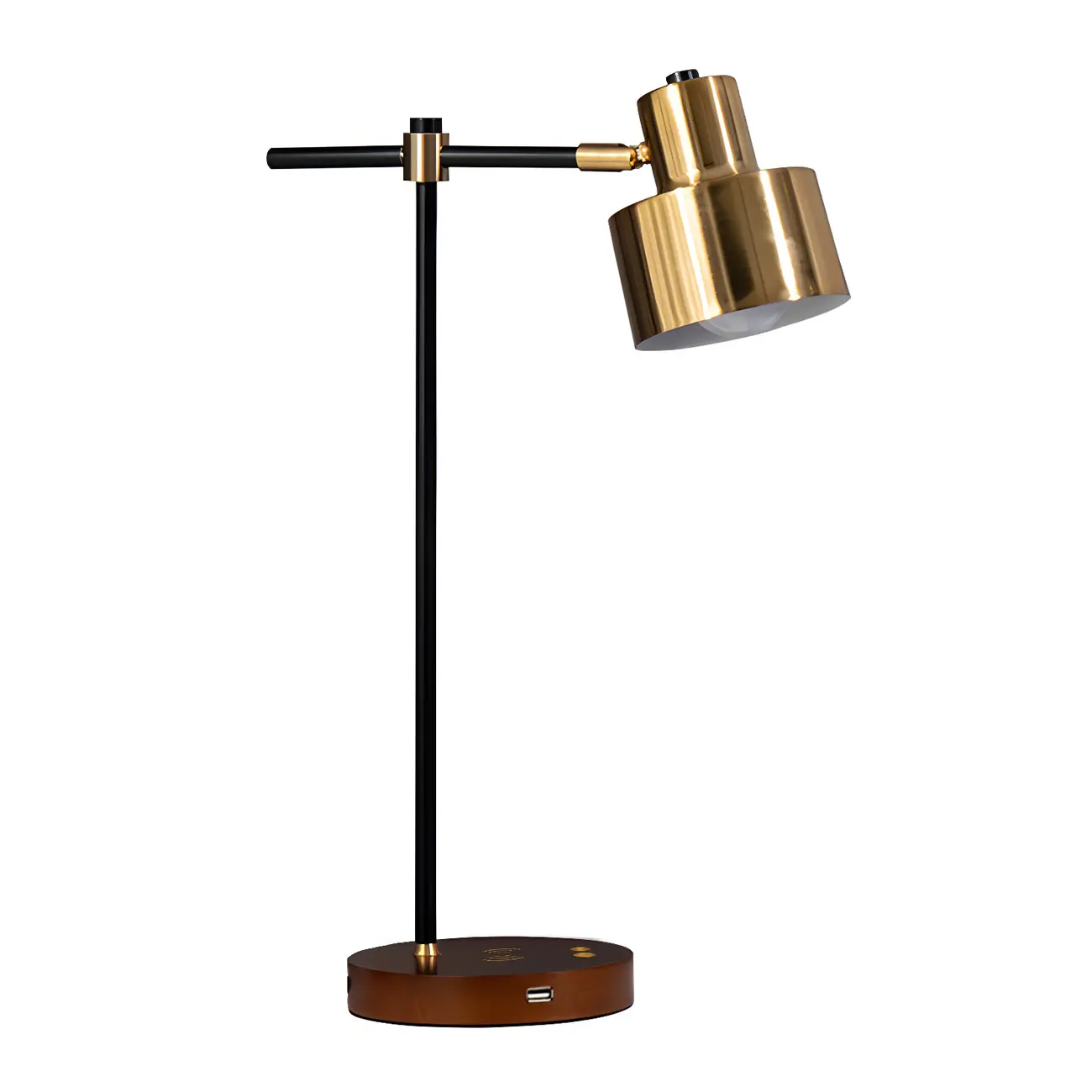 Modern Eye Caring Table Lamp Black Metallic Desk Light For Study Bedroom Sitting Room Image - 7 | homeyfad