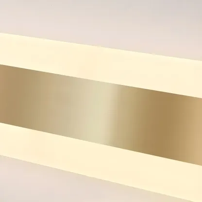 Nordic Gold Long Rectangle LED Wall Lamp for Modern Bathroom Image - 17
