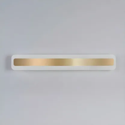Nordic Gold Long Rectangle LED Wall Lamp for Modern Bathroom Image - 19