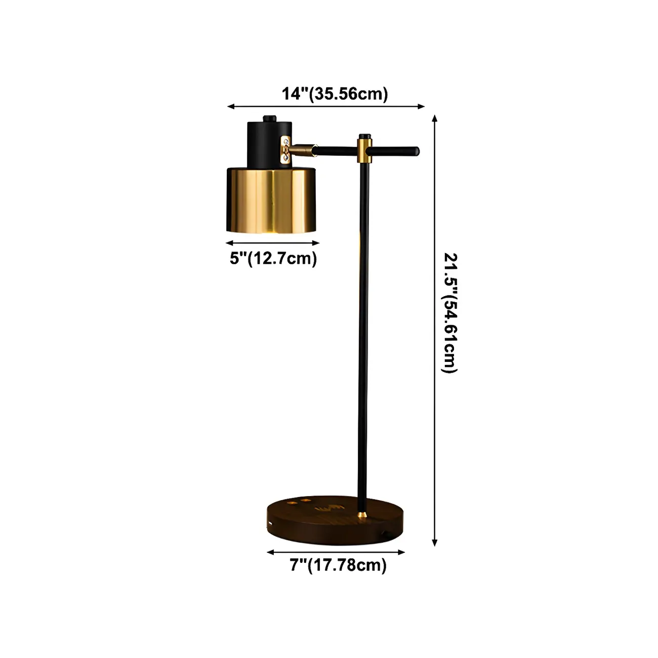 Modern Eye Caring Table Lamp Black Metallic Desk Light For Study Bedroom Sitting Room Image - 11 | homeyfad