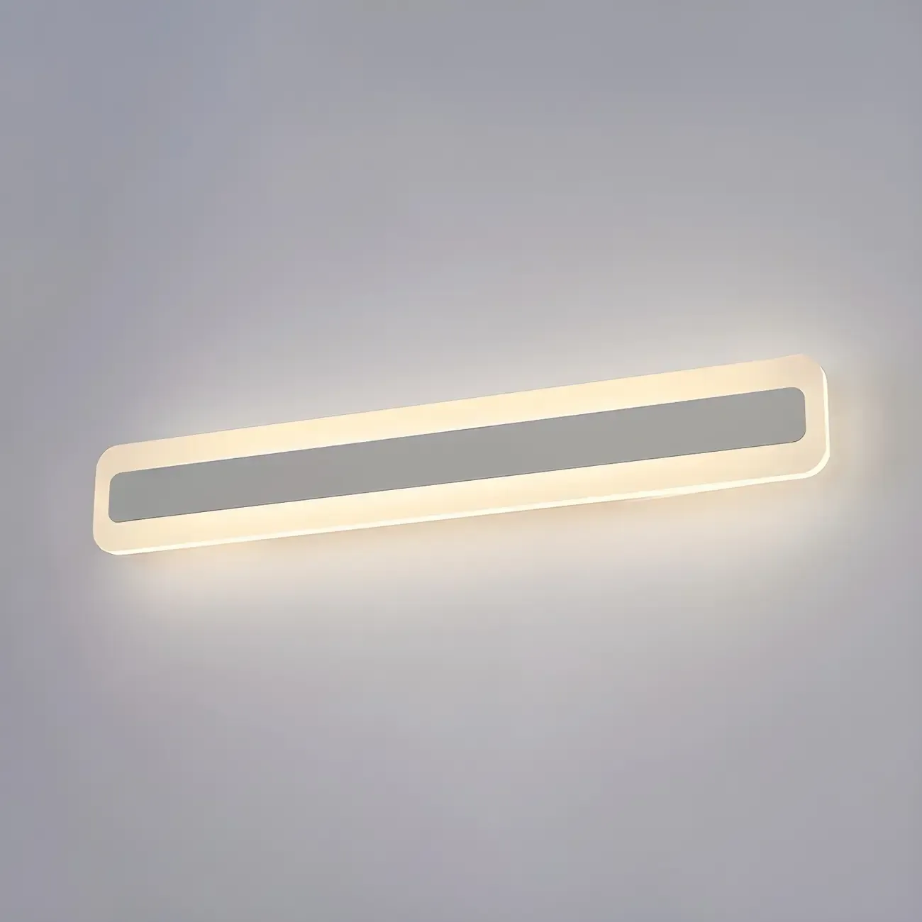 Nordic Gold Long Rectangle LED Wall Lamp for Modern Bathroom Image - 25