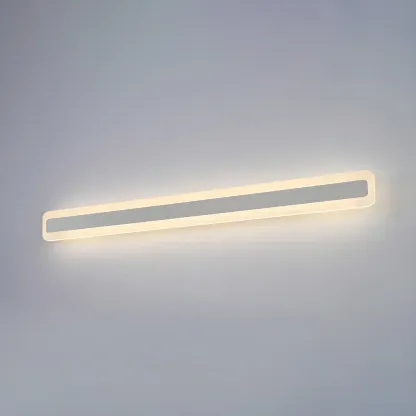 Nordic Gold Long Rectangle LED Wall Lamp for Modern Bathroom Image - 27