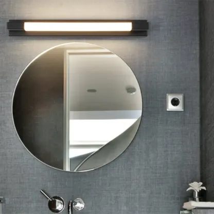 Modern Black LED Dimmable Vanity Light with Acrylic Shade for Mirror Headlight Image - 3