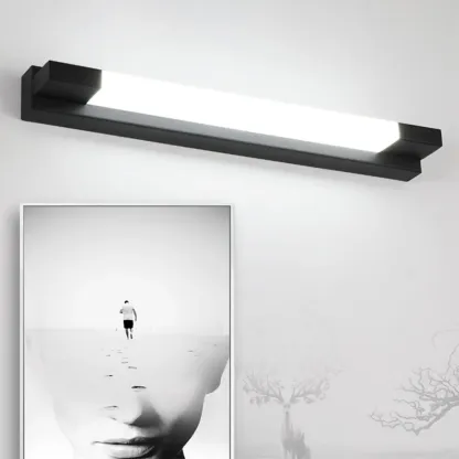 Modern Black LED Dimmable Vanity Light with Acrylic Shade for Mirror Headlight Image - 4
