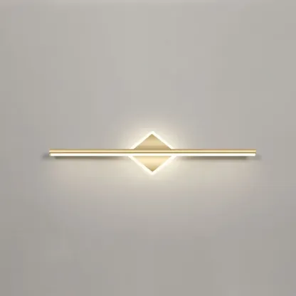 Minimalist Gold Linear LED Vanity Light for Bathroom Image - 6
