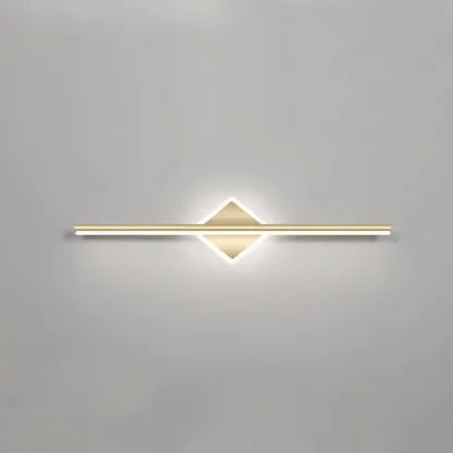 Minimalist Gold Linear LED Vanity Light for Bathroom Image - 7