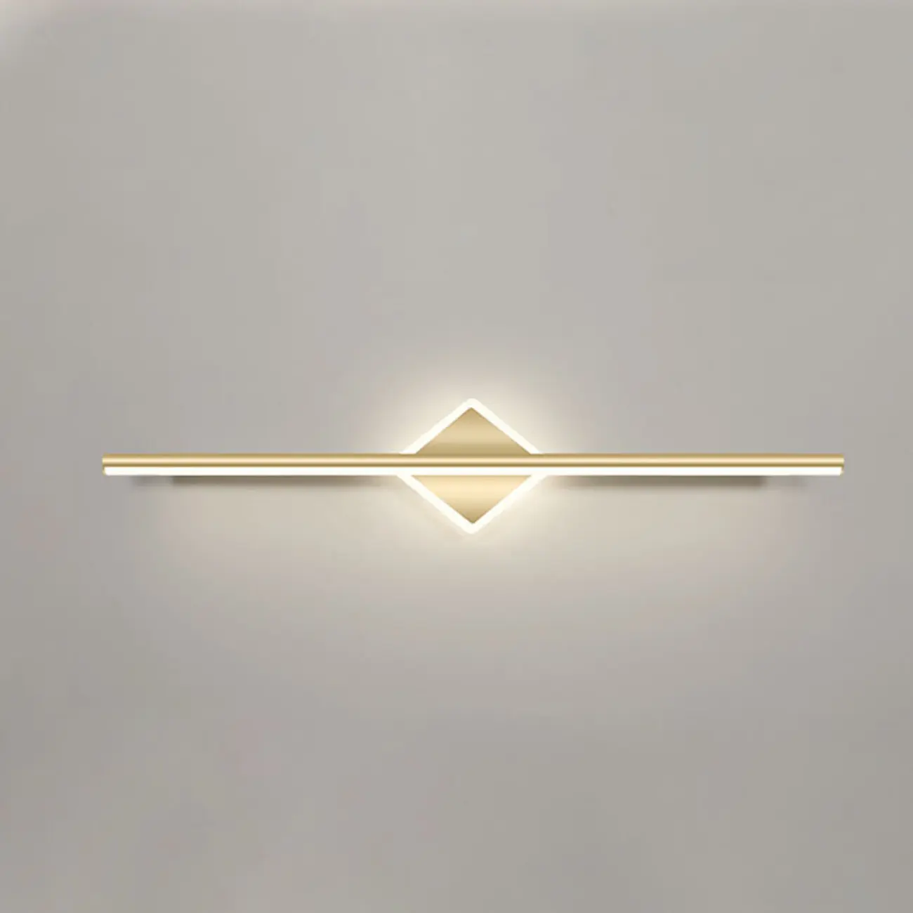 Minimalist Gold Linear LED Vanity Light for Bathroom Image - 9 | homeyfad