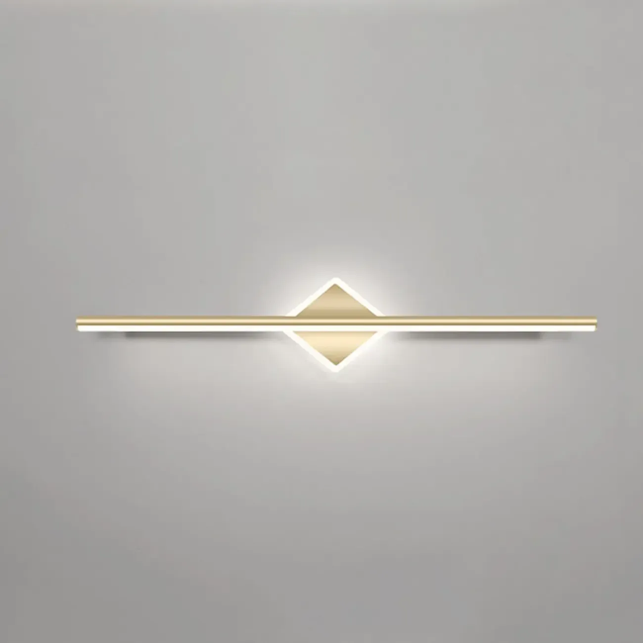 Minimalist Gold Linear LED Vanity Light for Bathroom Image - 10