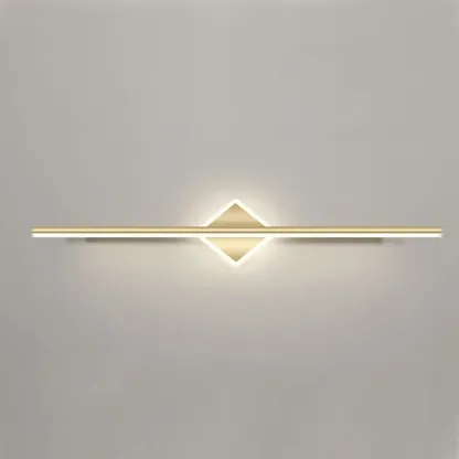 Minimalist Gold Linear LED Vanity Light for Bathroom Image - 12