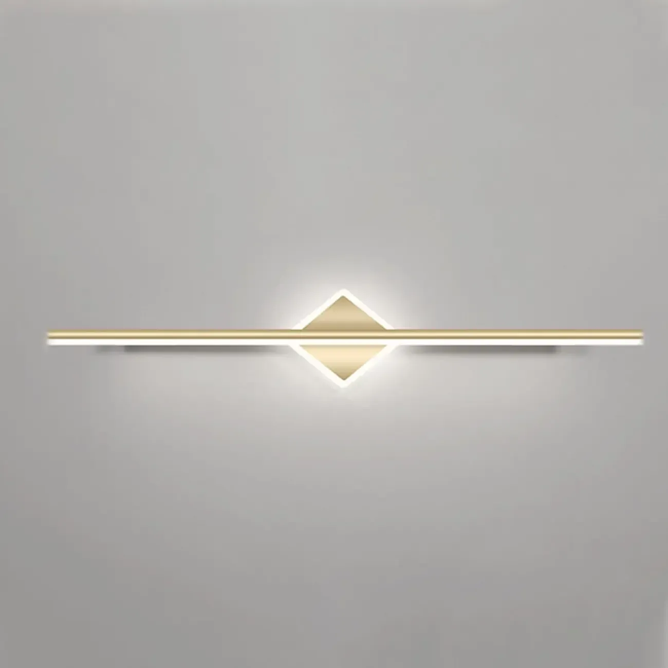 Minimalist Gold Linear LED Vanity Light for Bathroom Image - 13