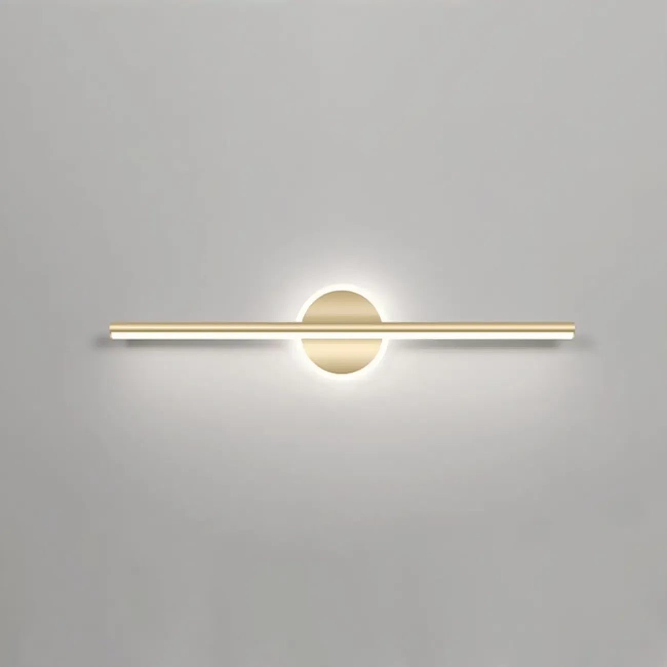 Minimalist Gold Linear LED Vanity Light for Bathroom Image - 16