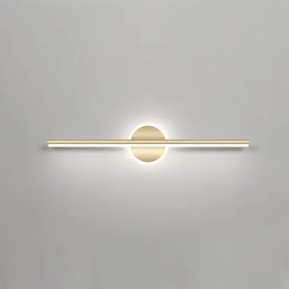 Minimalist Gold Linear LED Vanity Light for Bathroom Image - 16