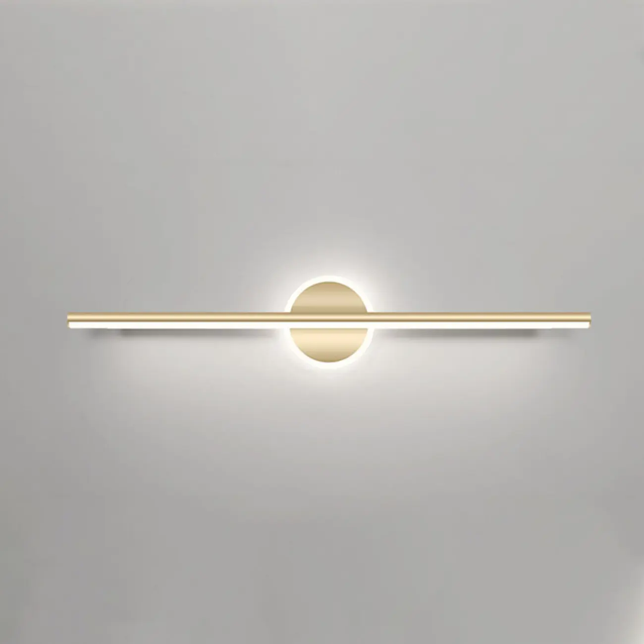 Minimalist Gold Linear LED Vanity Light for Bathroom Image - 19 | homeyfad