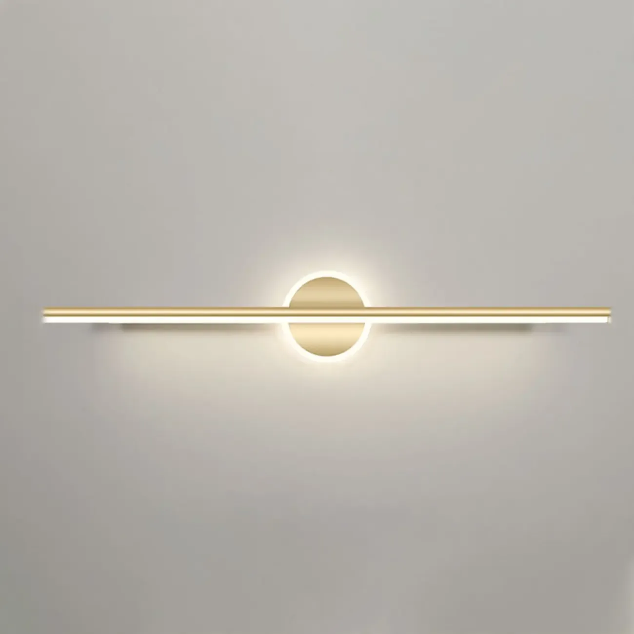 Minimalist Gold Linear LED Vanity Light for Bathroom Image - 21