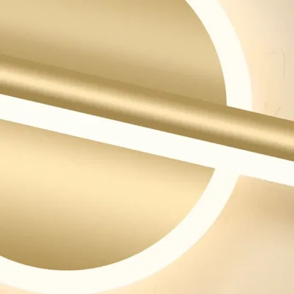 Minimalist Gold Linear LED Vanity Light for Bathroom Image - 26