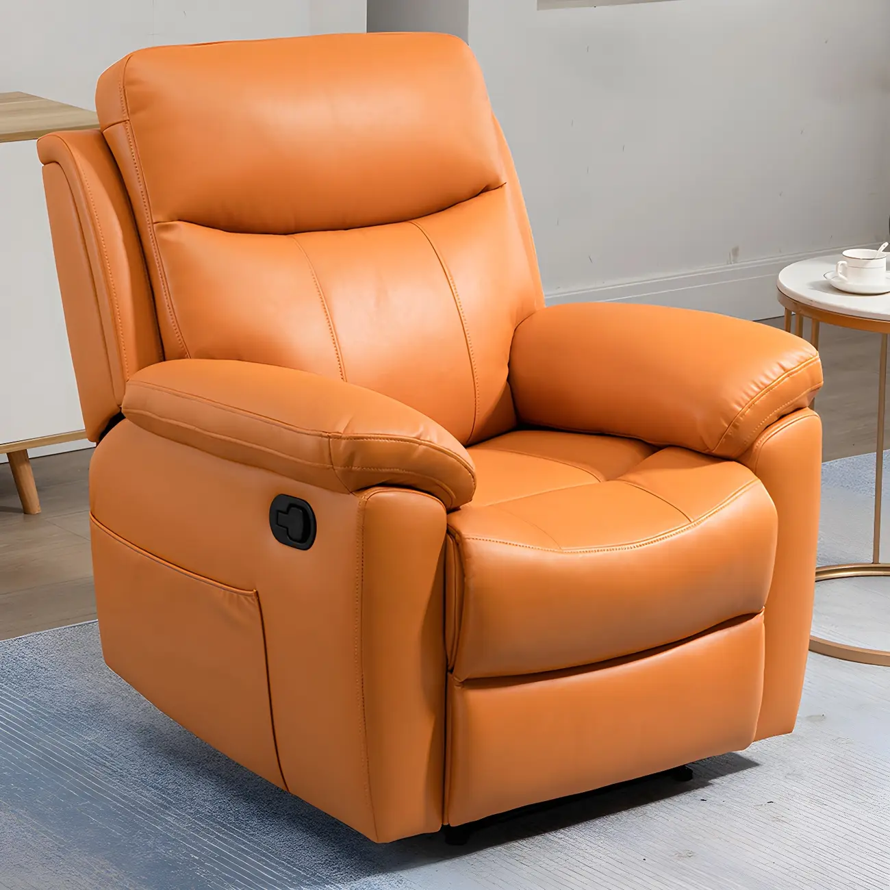 Modern Faux Leather Swivel Rocker Power Lift Recliners with Heater and Massage Image - 12 | homeyfad