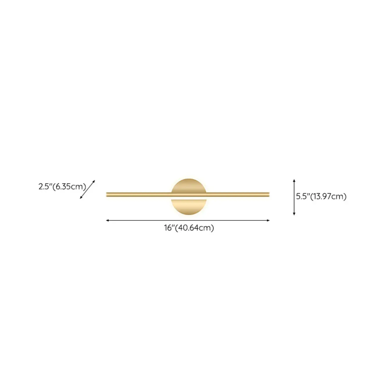 Minimalist Gold Linear LED Vanity Light for Bathroom Image - 34 | homeyfad