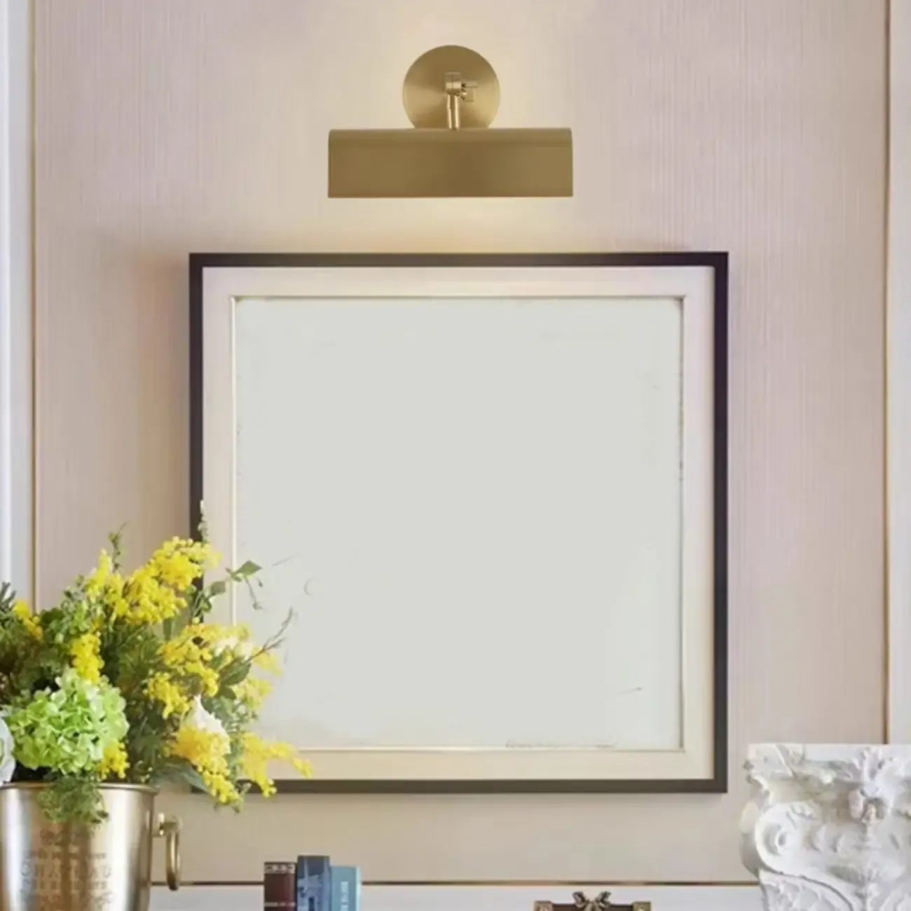 Nordic Mini Copper Adjustable Vanity Light for Mirror Front Image - 1