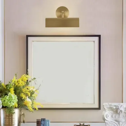 Nordic Mini Copper Adjustable Vanity Light for Mirror Front Image - 1