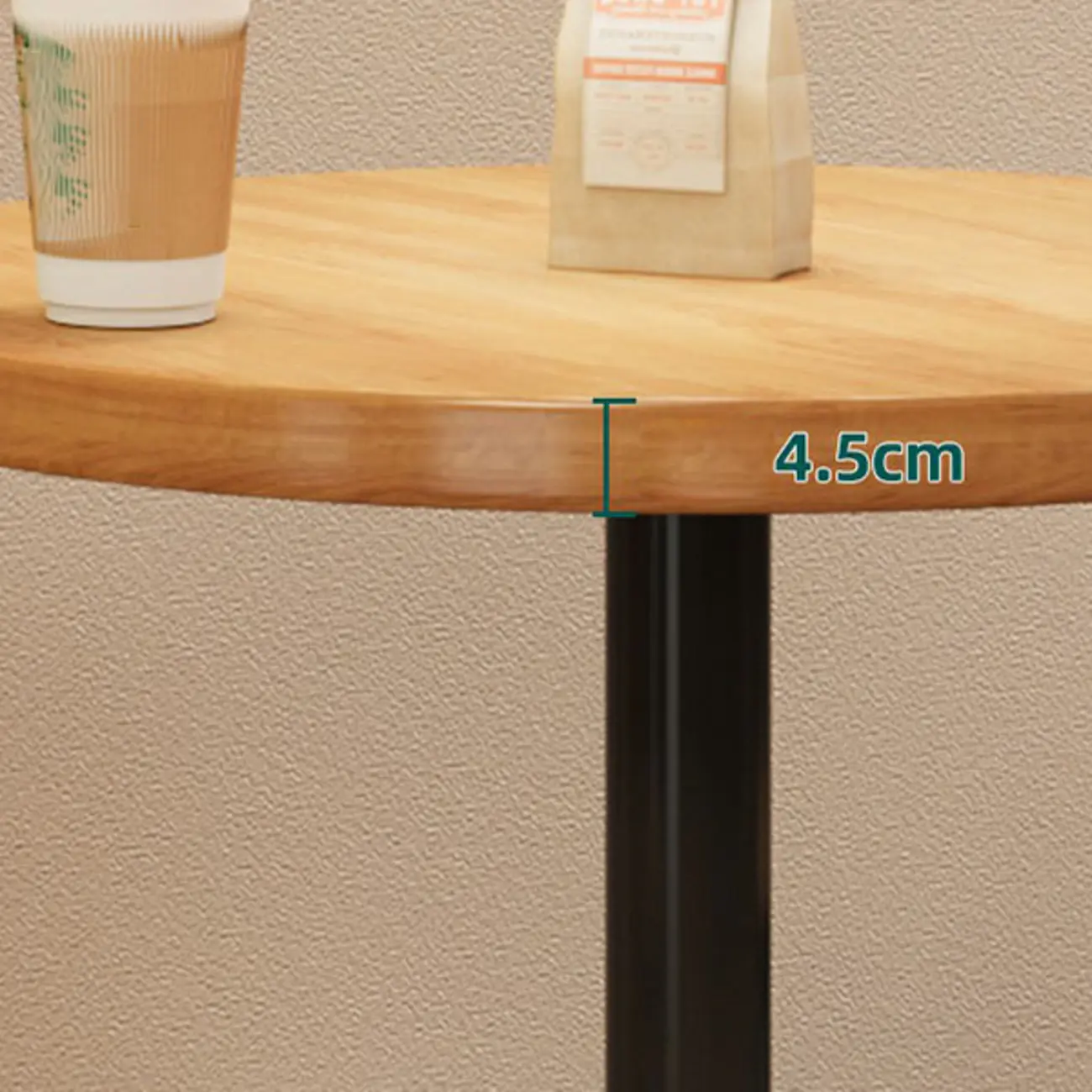 Cosmopolitan Light Wood Bar Set with Round Table Image - 7 | homeyfad