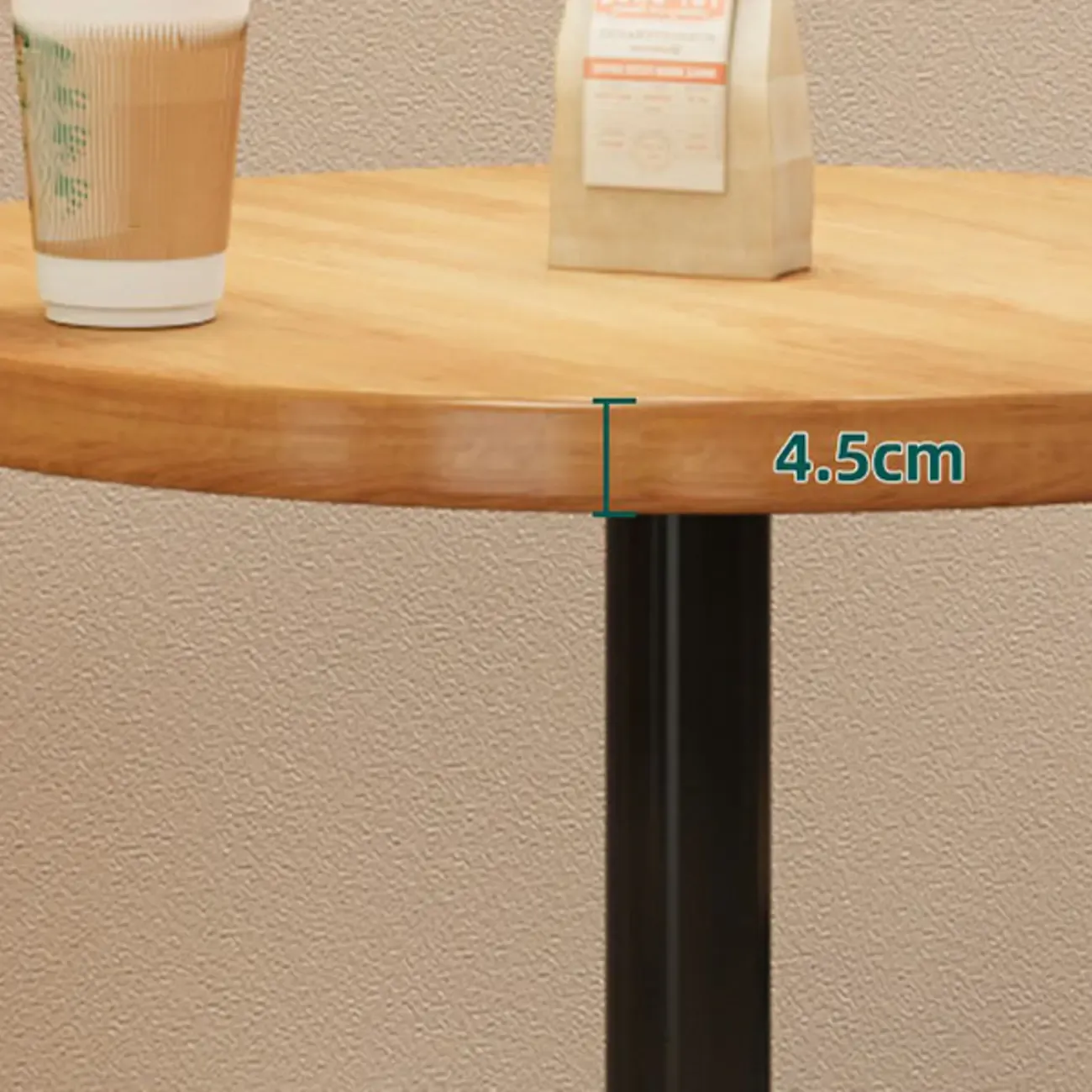 Cosmopolitan Light Wood Bar Set with Round Table Image - 7