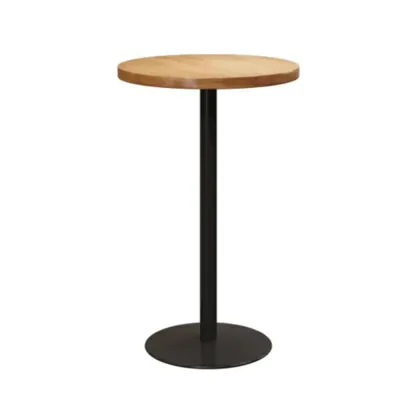 Cosmopolitan Light Wood Bar Set with Round Table Image - 10