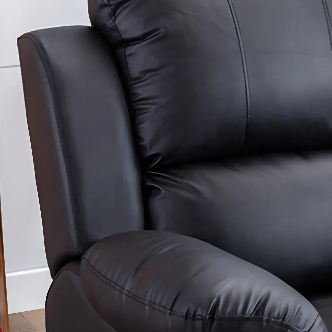 Manual Swivel Rocking Recliner Chair with Padded Armrests for Living Room Image - 13