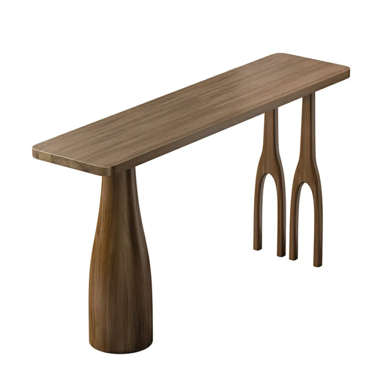 Modern Pine Wood Bar Set with Upholstered Chairs Image - 11 | homeyfad