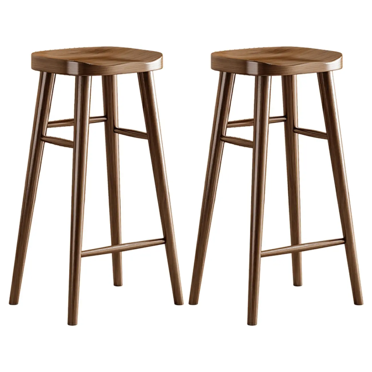 Modern Pine Wood Bar Set with Upholstered Chairs Image - 15 | homeyfad