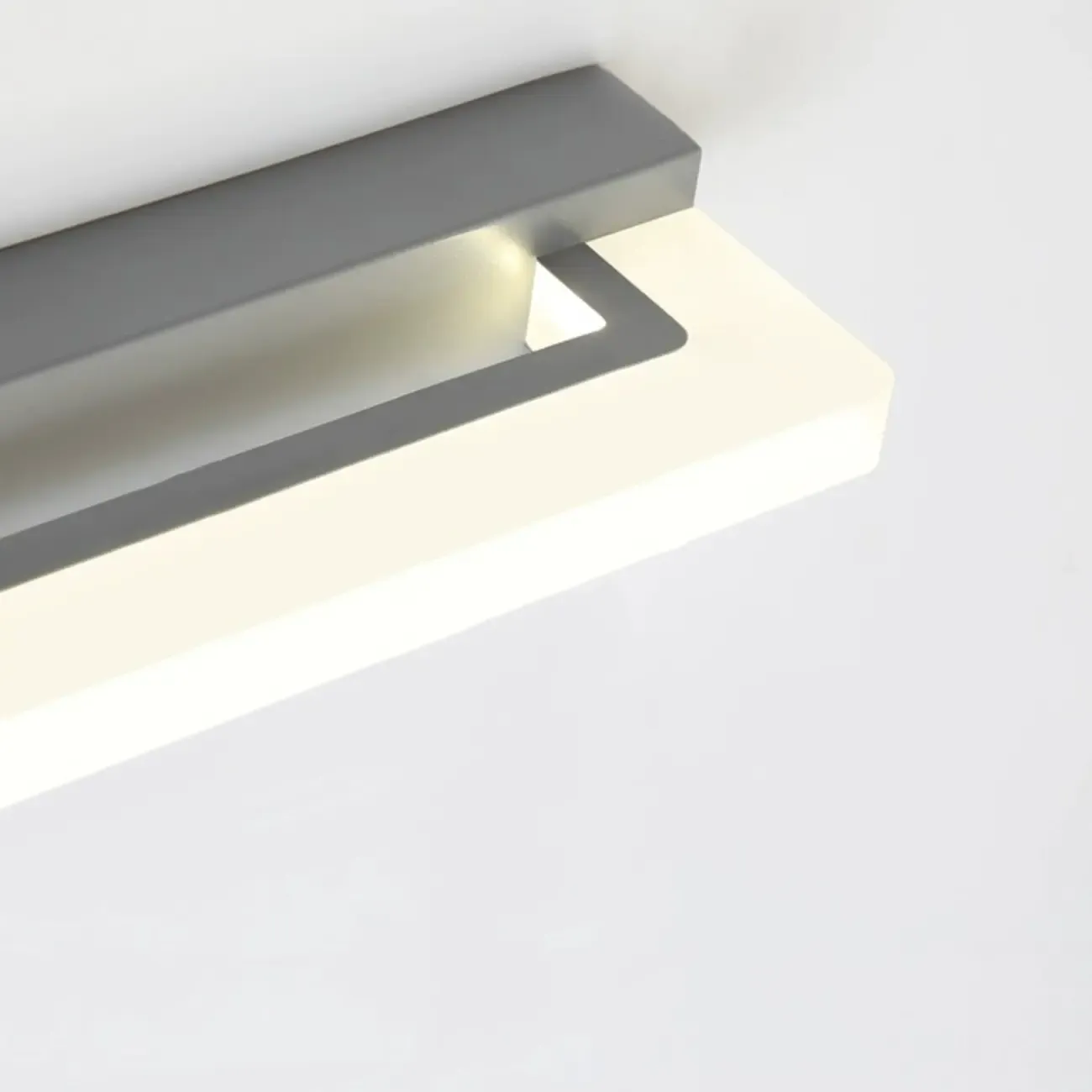 Modern Black Dimmable Acrylic LED Vanity Light with Metal Base for Bathroom Image - 6