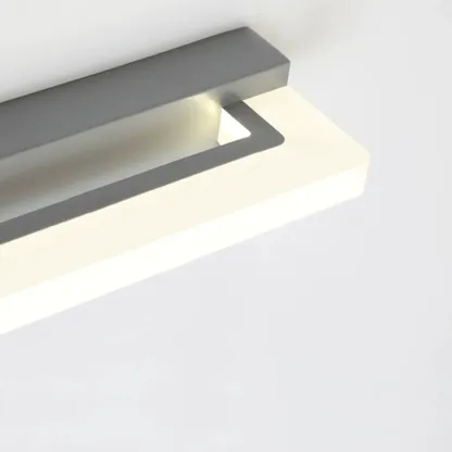 Modern Black Dimmable Acrylic LED Vanity Light with Metal Base for Bathroom Image - 6