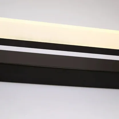 Modern Black Dimmable Acrylic LED Vanity Light with Metal Base for Bathroom Image - 7