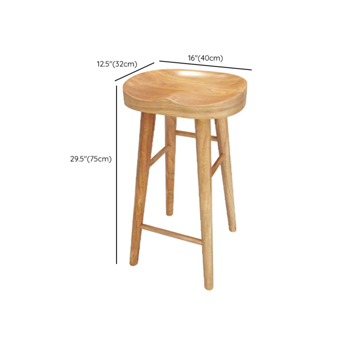 Elegant Pub Table with Wooden Top and Storage Shelves Image - 18 | homeyfad