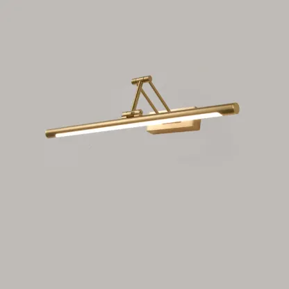 Walnut Dimmable Linear Vanity Light with Swing Arm for Bathroom Image - 3