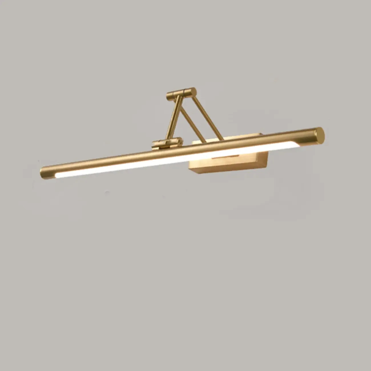 Walnut Dimmable Linear Vanity Light with Swing Arm for Bathroom Image - 5