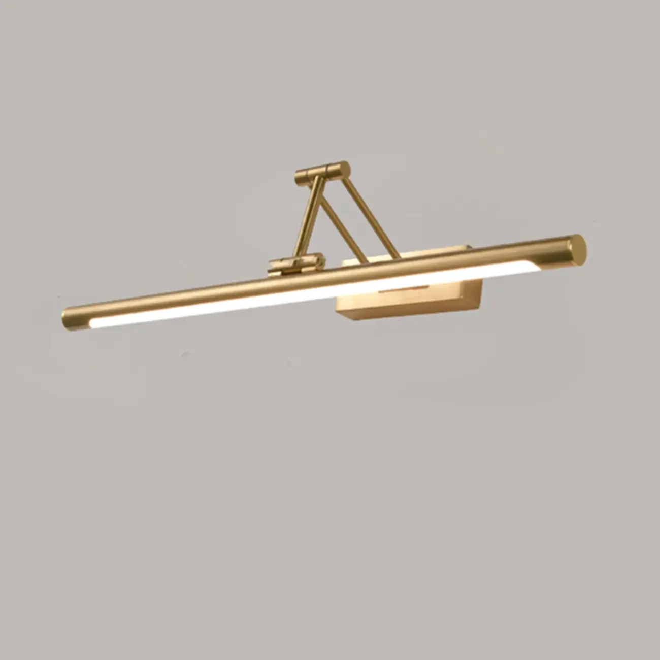 Walnut Dimmable Linear Vanity Light with Swing Arm for Bathroom Image - 7