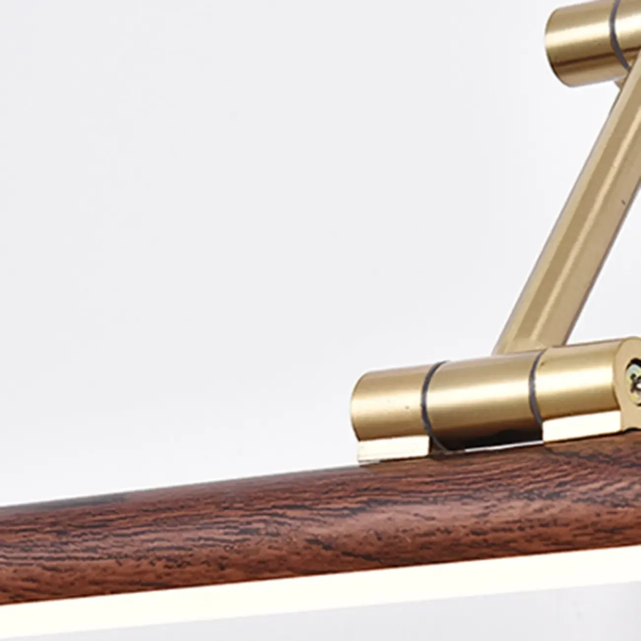 Walnut Dimmable Linear Vanity Light with Swing Arm for Bathroom Image - 12