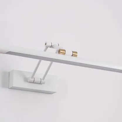 Walnut Dimmable Linear Vanity Light with Swing Arm for Bathroom Image - 15