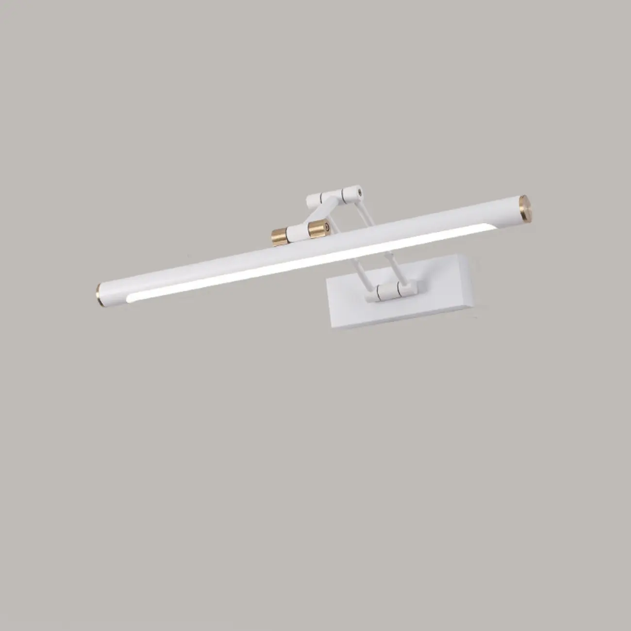 Walnut Dimmable Linear Vanity Light with Swing Arm for Bathroom Image - 16 | homeyfad