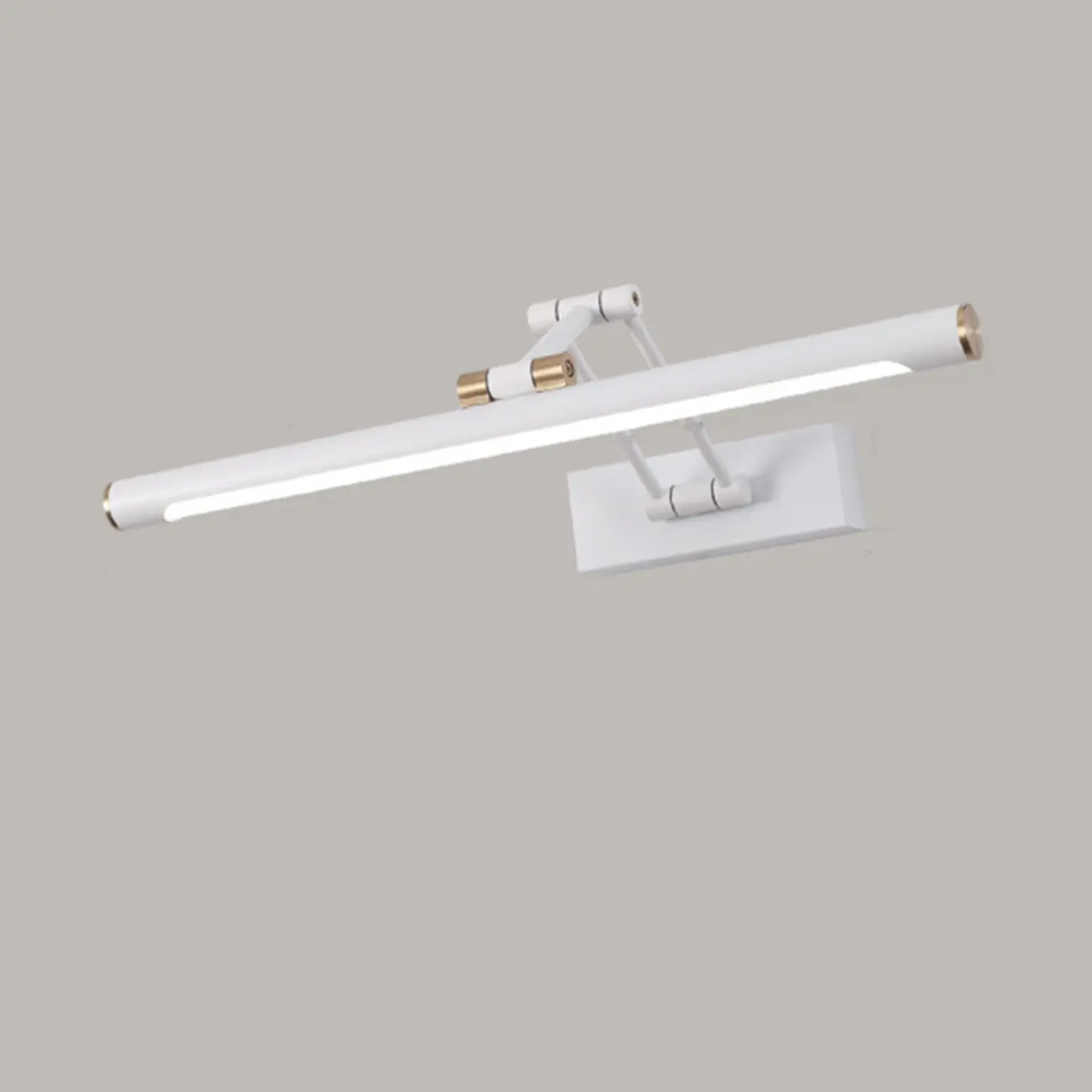 Walnut Dimmable Linear Vanity Light with Swing Arm for Bathroom Image - 19 | homeyfad