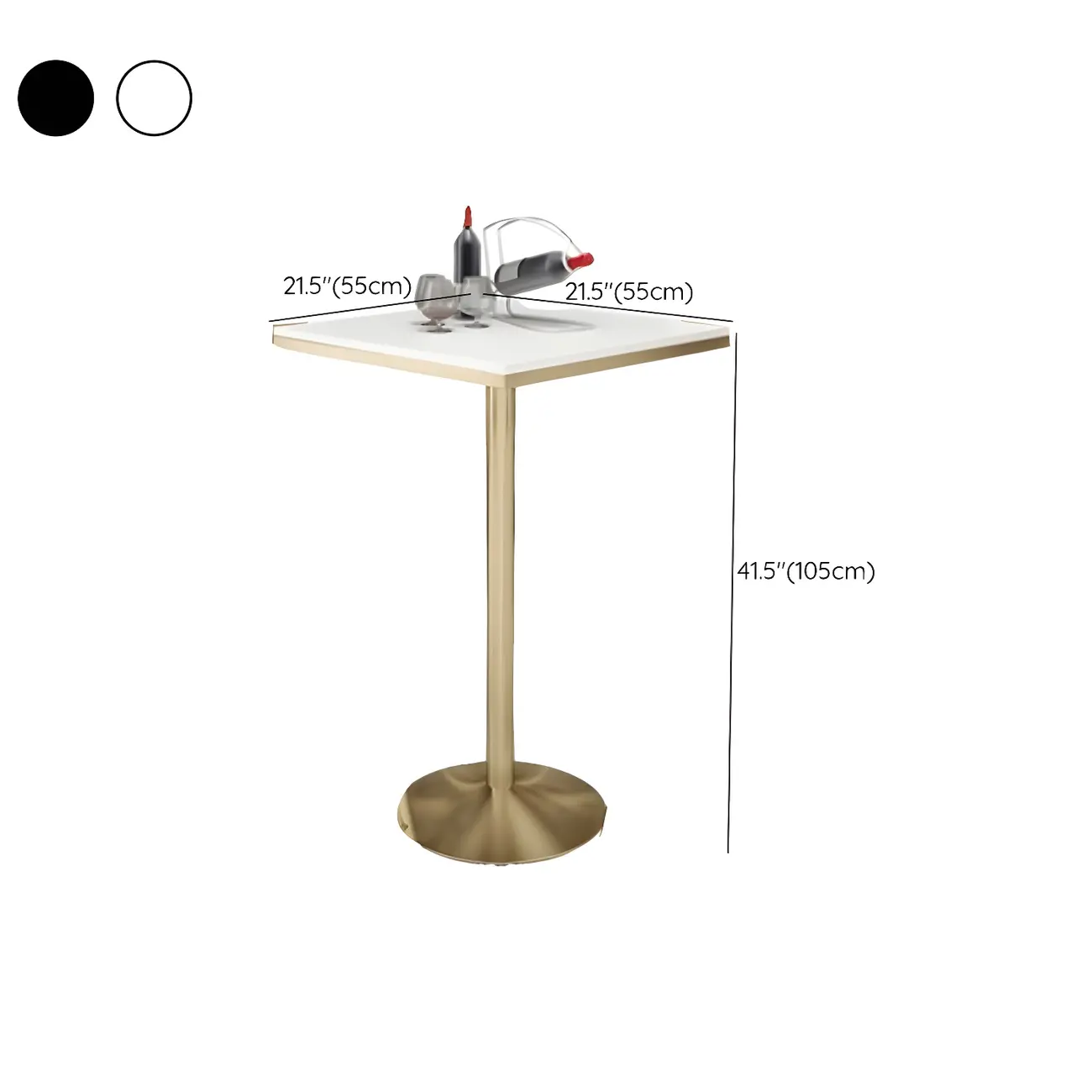 Elegant Marble Top Bar Set with Gold Metal Base #size | homeyfad