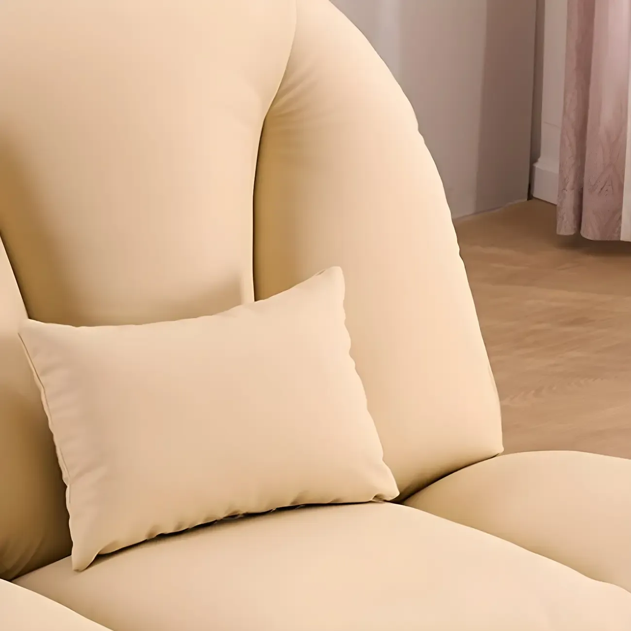 Contemporary Leather Swivel Recliner for Living Room Image - 9