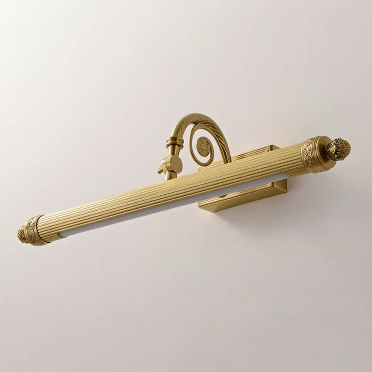 Artistic Gold Tube Adjustable Vanity Light with Warm Glow for Bathroom Decor Image - 6