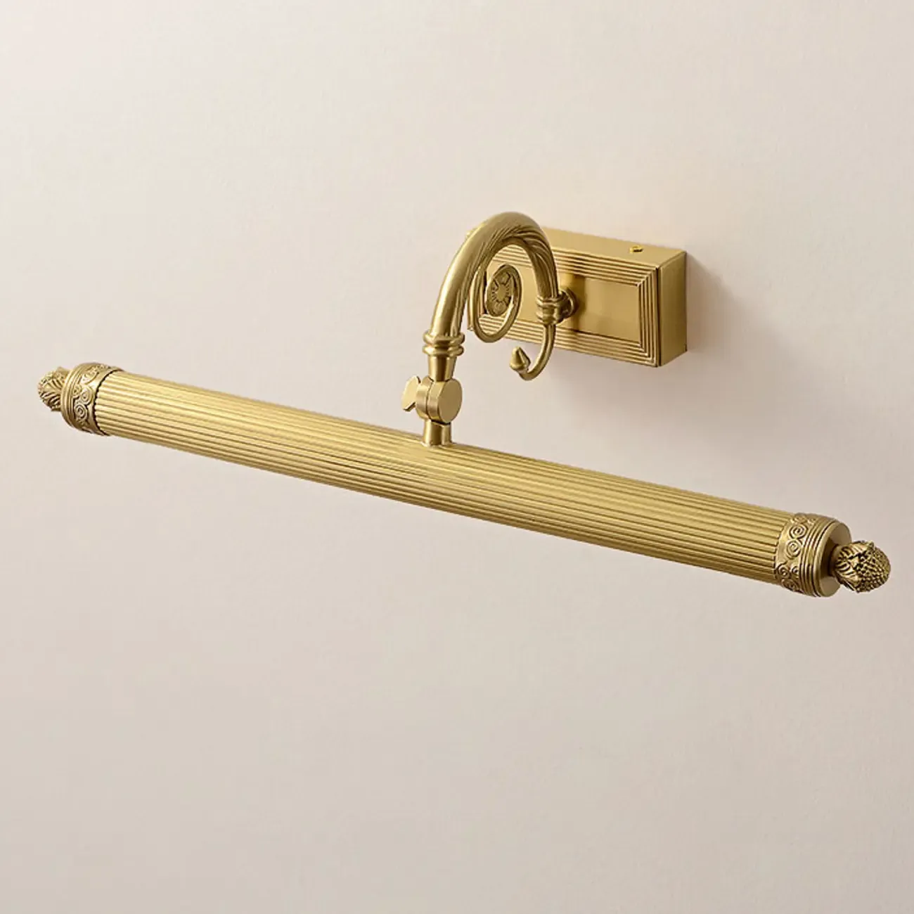 Artistic Gold Tube Adjustable Vanity Light with Warm Glow for Bathroom Decor Image - 9