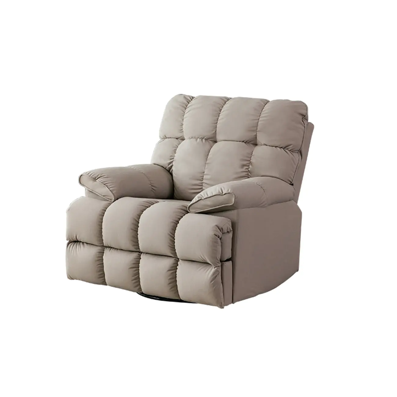 Casual Upholstered Recliner with Swivel Base for Living Room Image - 2 | homeyfad
