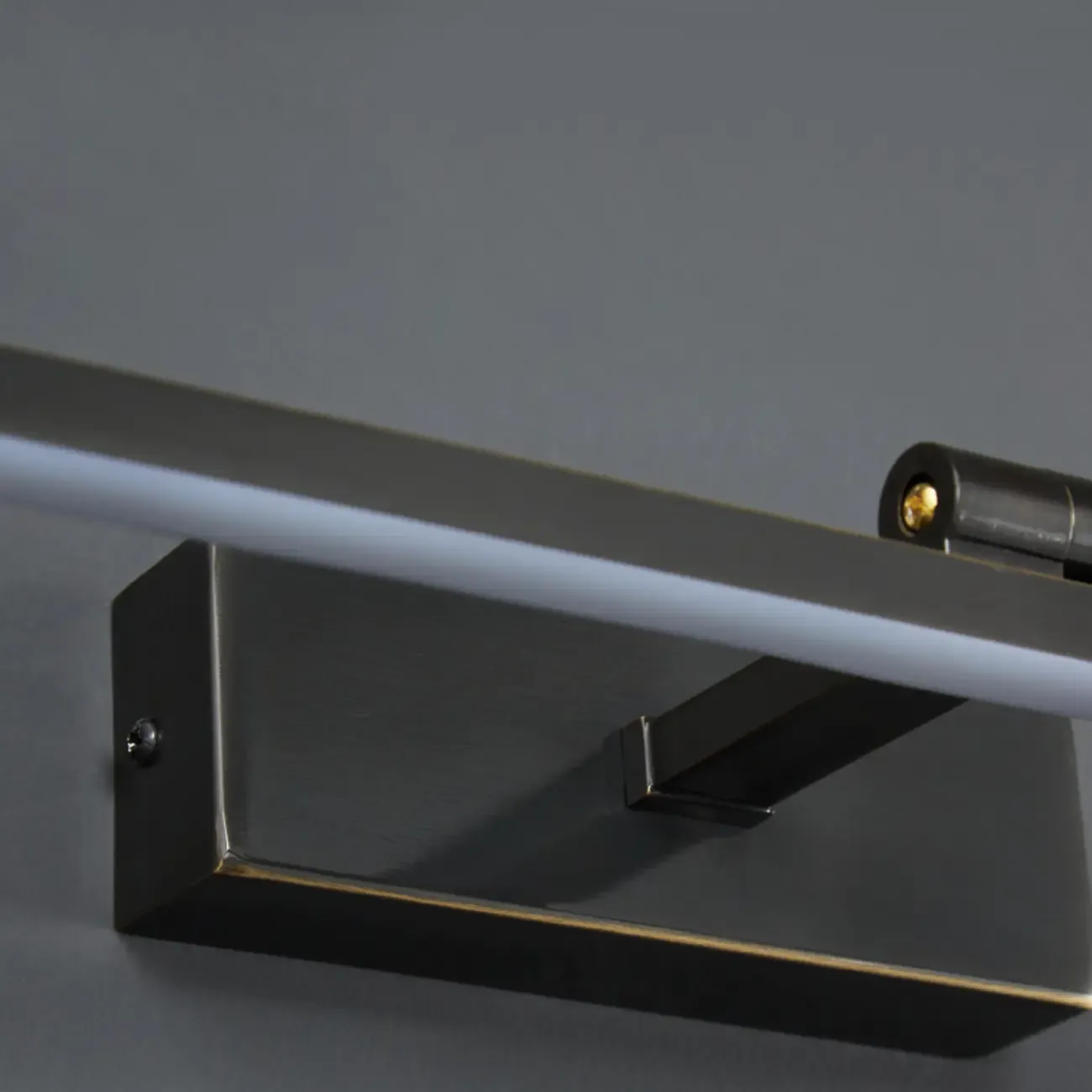 Nordic Black Sleek Linear LED Wall Lamp with Adjustable Arm for Bathroom Mirror Image - 4